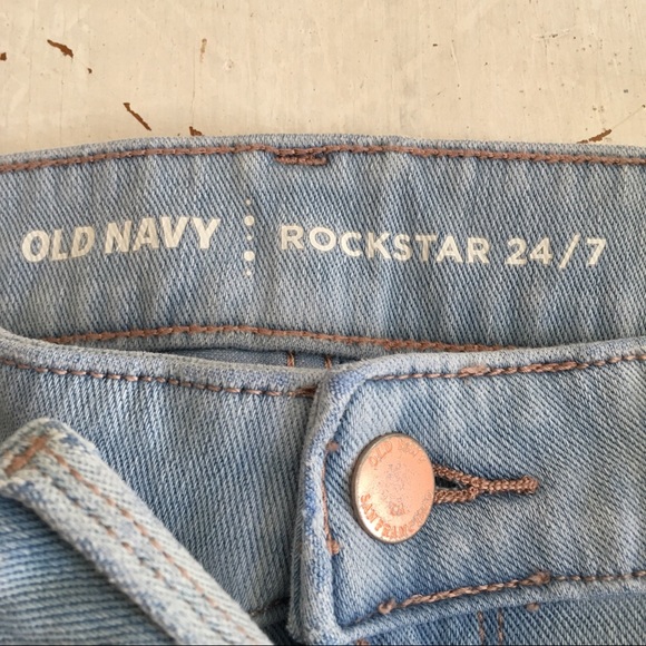 Old Navy Rockstar 24/7 Jeans (2) LOT Sz 0 - Picture 2 of 5